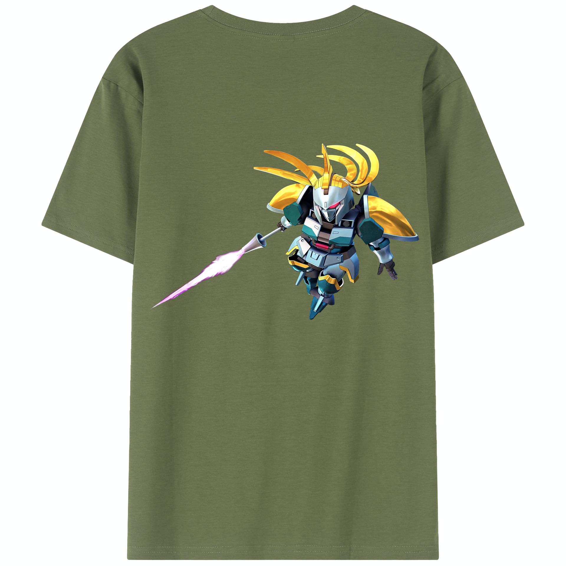 （画像用） 機動戦士ガンダム Mobile Suit Gundam 綿100％半袖Tシャツ（背面プリント）